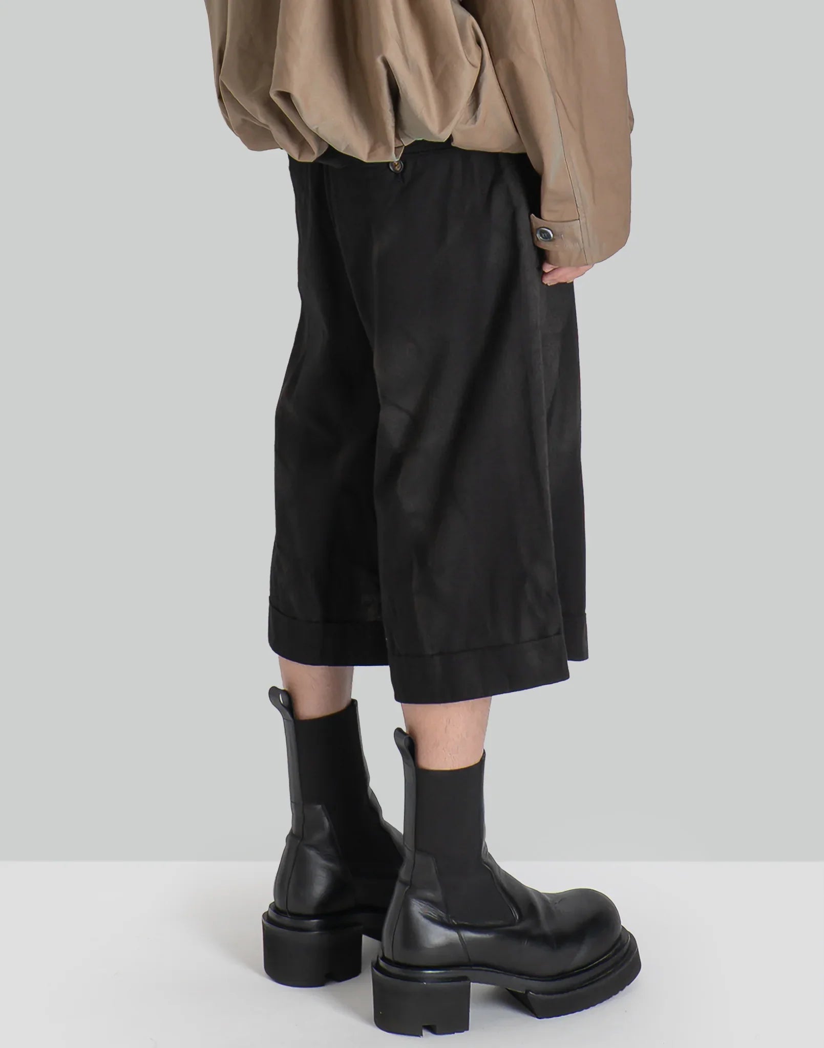 JiyongKim - SUN-BLEACHED LAYERED HALF TROUSERS - 082plus