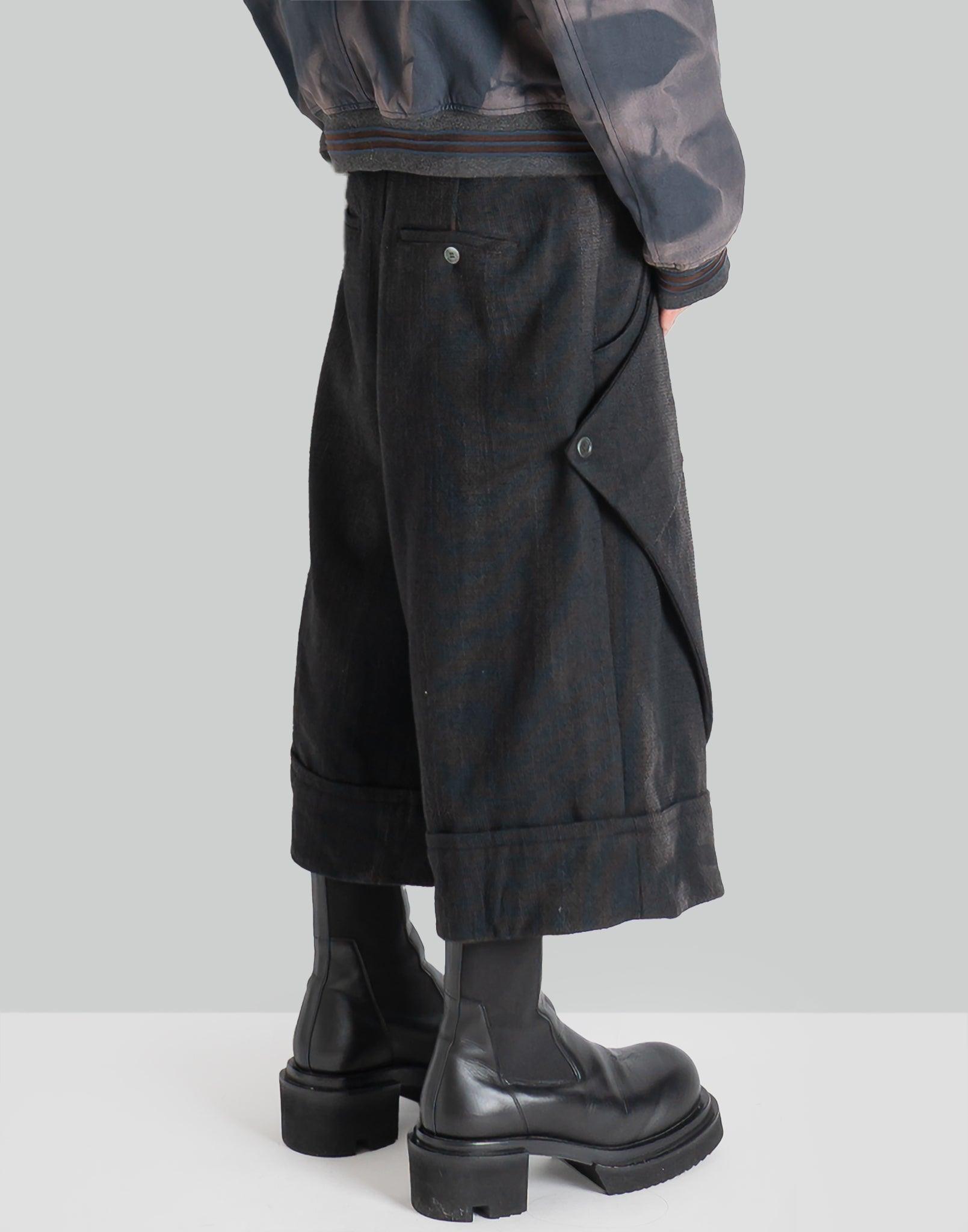 JiyongKim - SUN-BLEACHED LAYERED STRAP HALF TROUSERS - 082plus