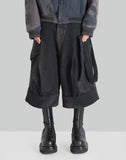 JiyongKim - SUN-BLEACHED LAYERED STRAP HALF TROUSERS - 082plus