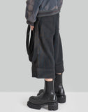 JiyongKim - SUN-BLEACHED LAYERED STRAP HALF TROUSERS - 082plus