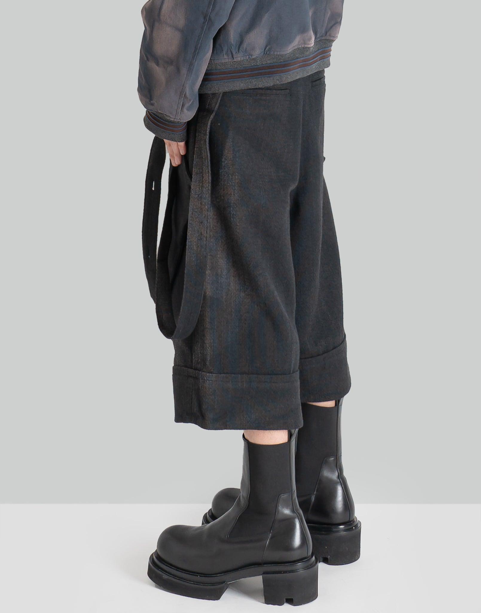 JiyongKim - SUN-BLEACHED LAYERED STRAP HALF TROUSERS - 082plus