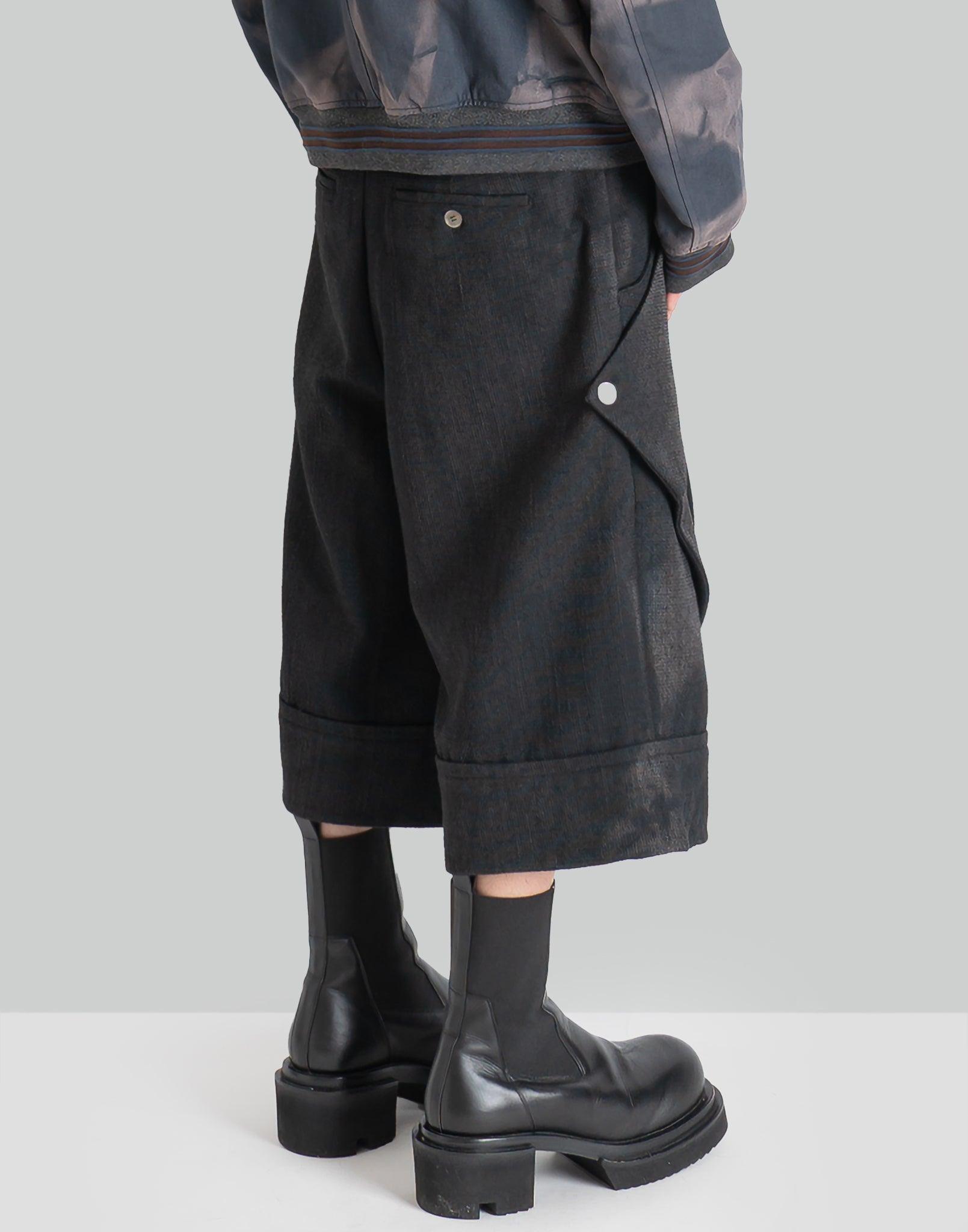 JiyongKim - SUN-BLEACHED LAYERED STRAP HALF TROUSERS - 082plus