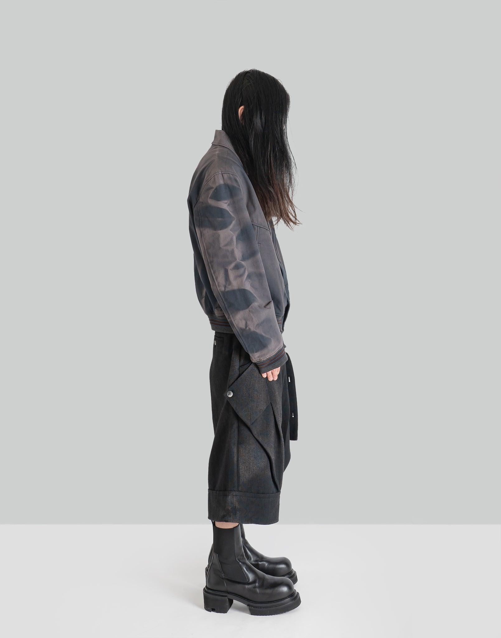 JiyongKim - SUN-BLEACHED LAYERED STRAP HALF TROUSERS - 082plus