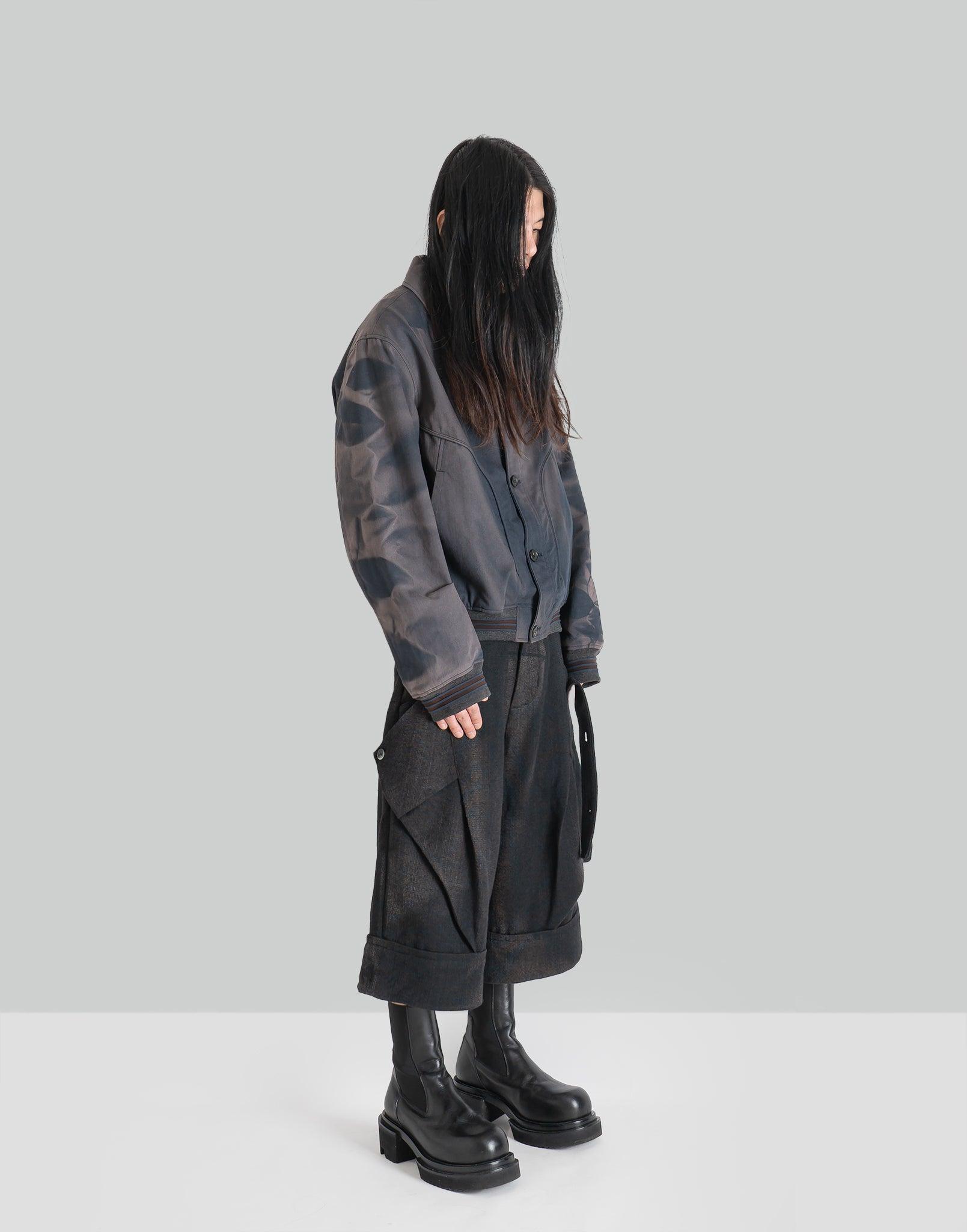 JiyongKim - SUN-BLEACHED LAYERED STRAP HALF TROUSERS - 082plus