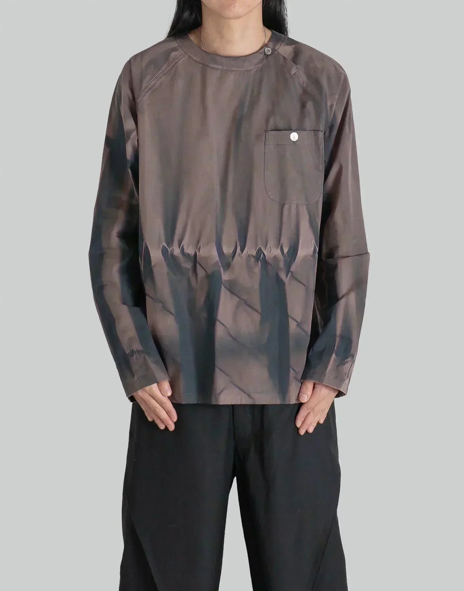 JiyongKim - SUN-BLEACHED LONG SLEEVE SHIRT - 082plus