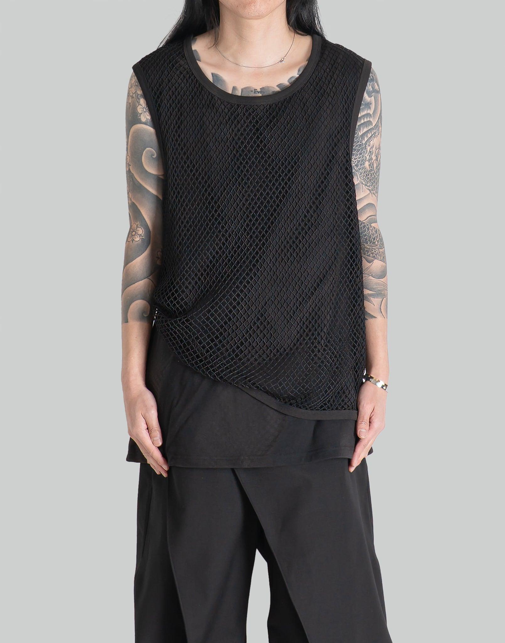 JiyongKim - SUN-BLEACHED MESH LAYERED SLEEVELESS - 082plus