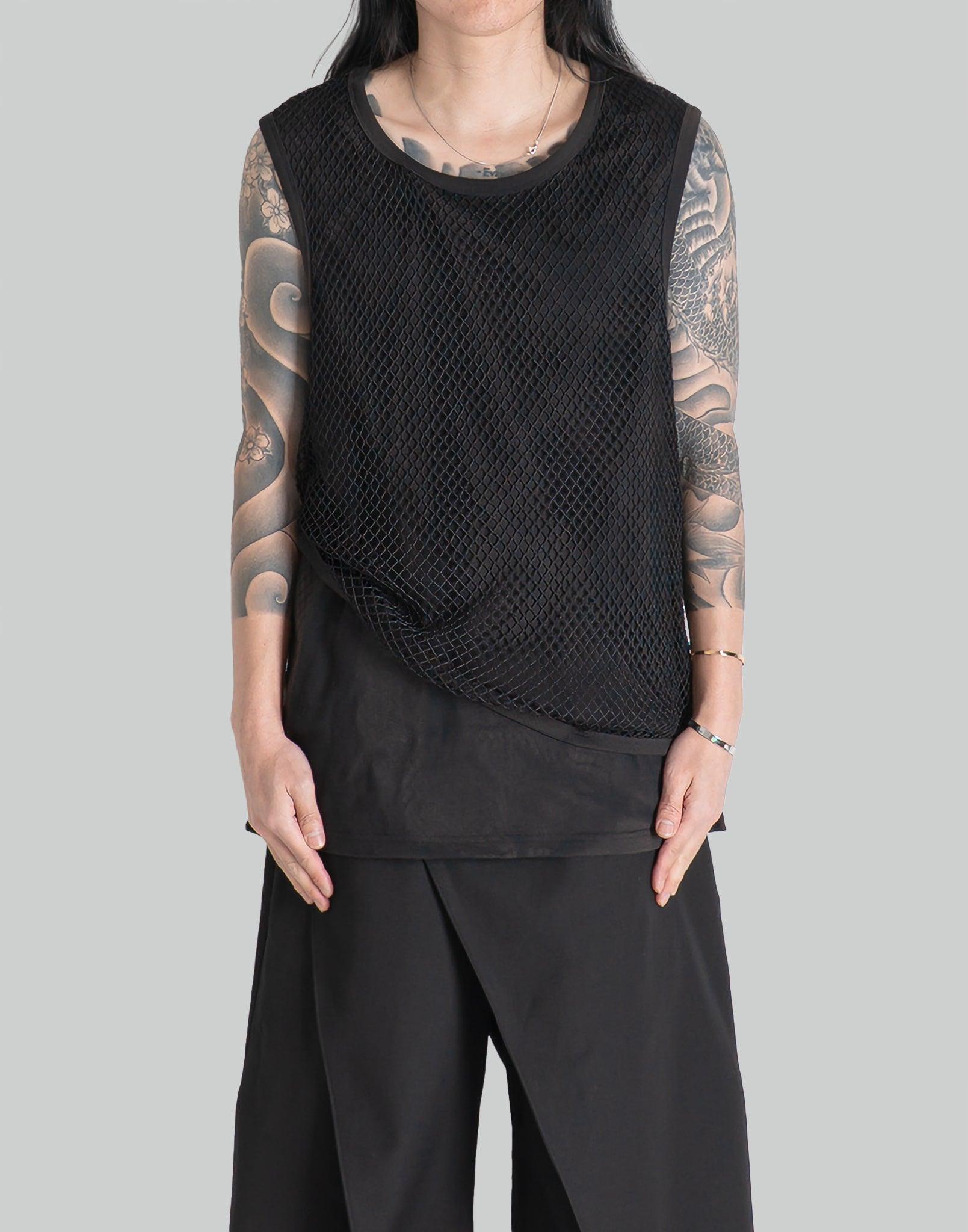JiyongKim - SUN-BLEACHED MESH LAYERED SLEEVELESS - 082plus