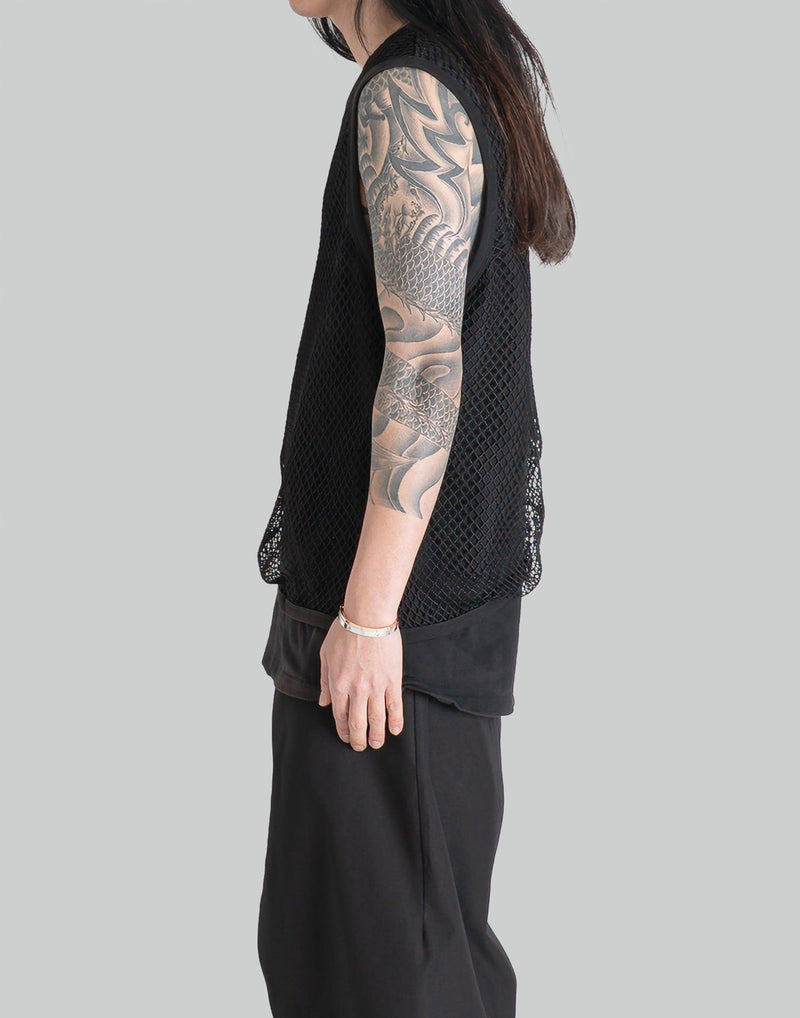JiyongKim - SUN-BLEACHED MESH LAYERED SLEEVELESS - 082plus