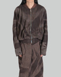 SUN-BLEACHED PLEATED BOMBER