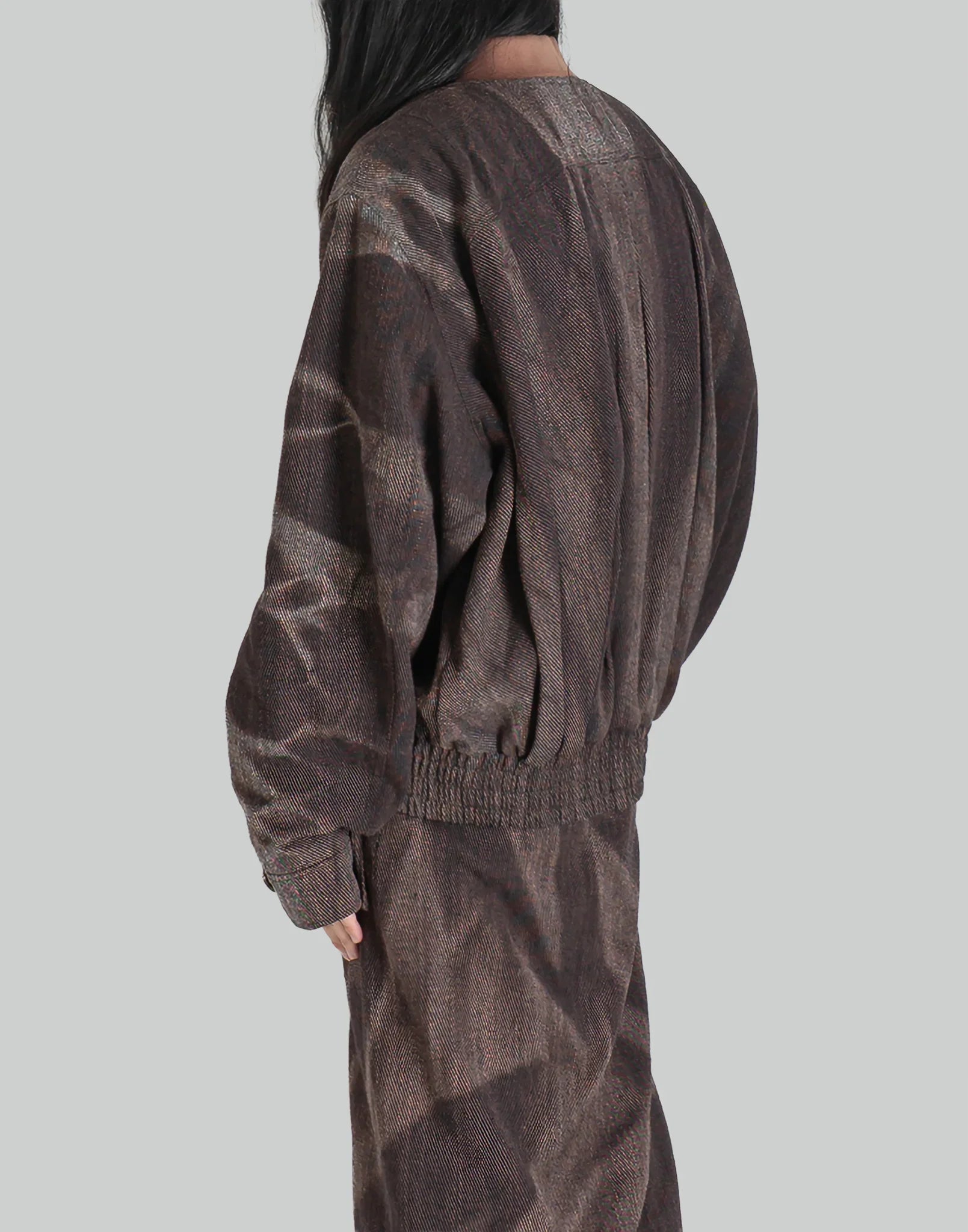 JiyongKim - SUN-BLEACHED PLEATED BOMBER - 082plus