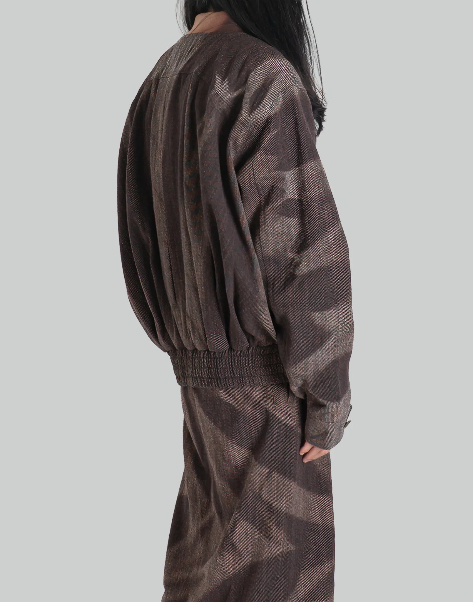 JiyongKim - SUN-BLEACHED PLEATED BOMBER - 082plus