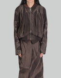 SUN-BLEACHED PLEATED BOMBER