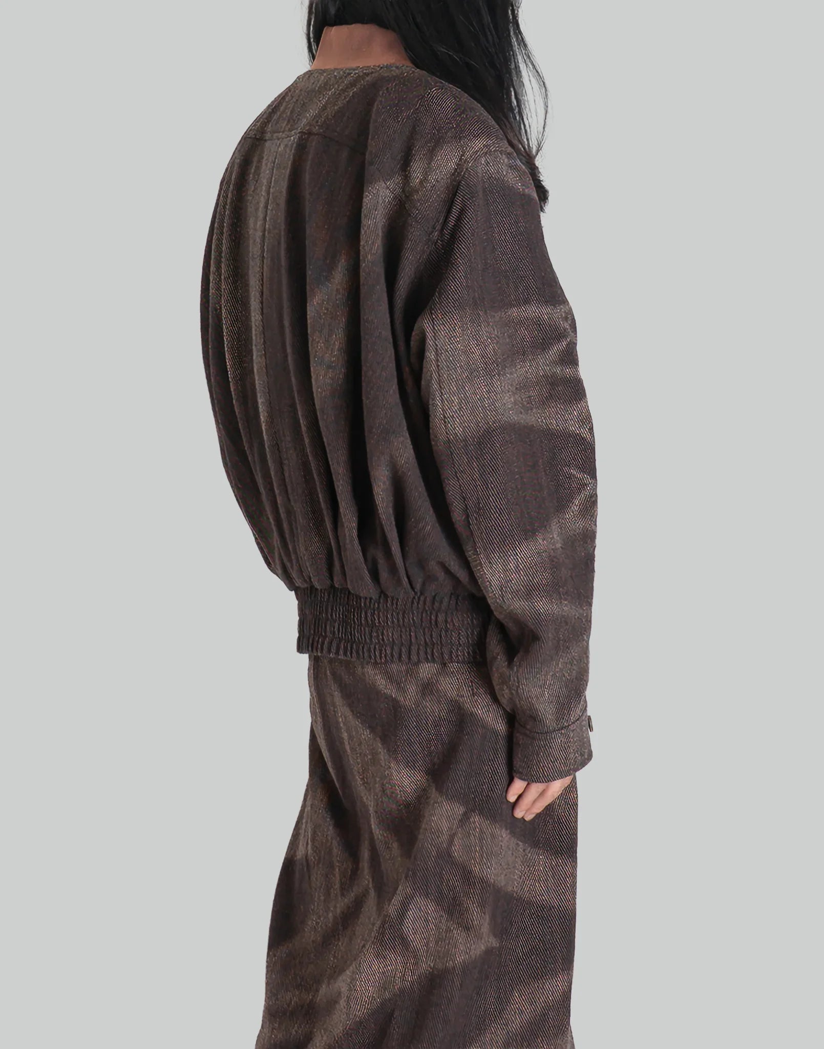 JiyongKim - SUN-BLEACHED PLEATED BOMBER - 082plus