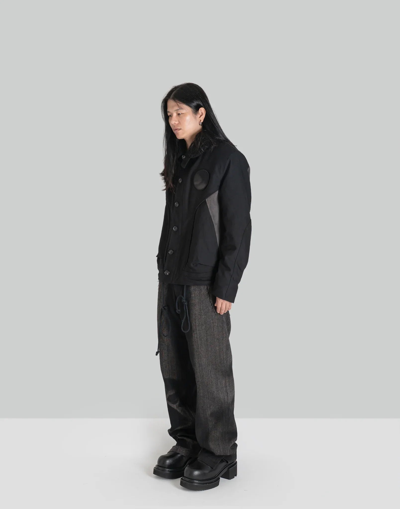 JiyongKim - SUN-BLEACHED RAW EDGED STRAIGHT TROUSERS - 082plus