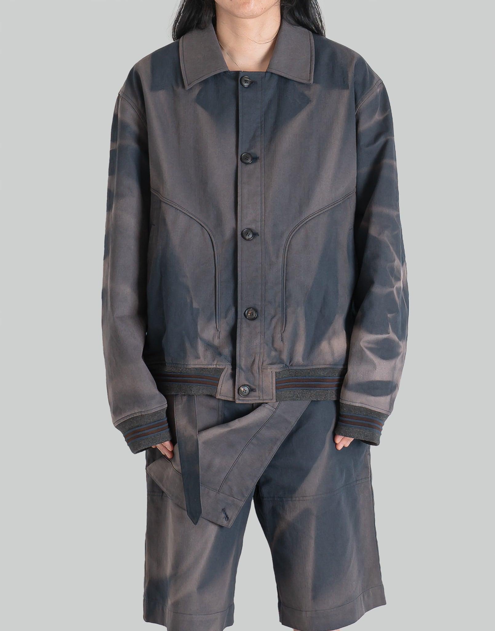 JiyongKim - SUN-BLEACHED RIBBED BLOUSON - 082plus