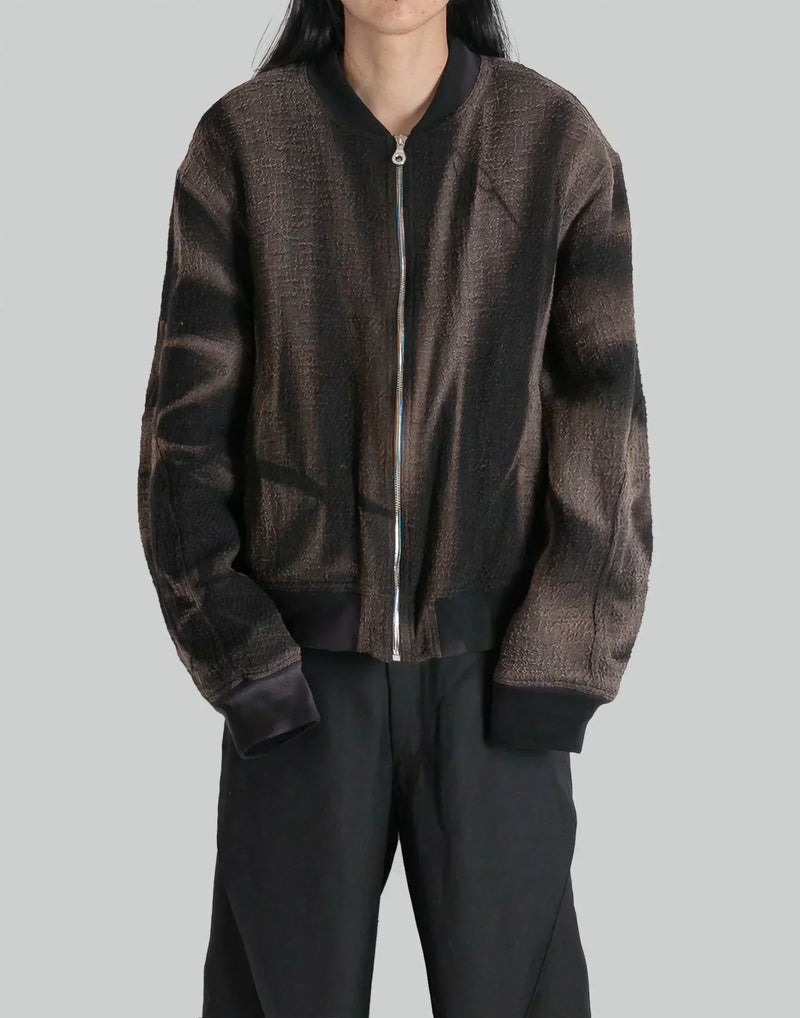 JiyongKim - SUN-BLEACHED TWEED BOMBER - 082plus