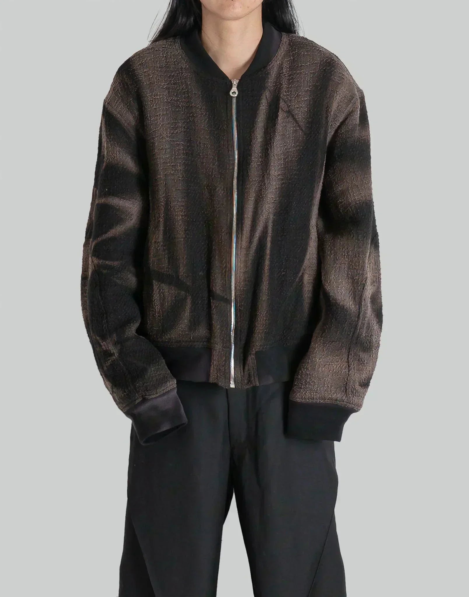 JiyongKim - SUN-BLEACHED TWEED BOMBER - 082plus