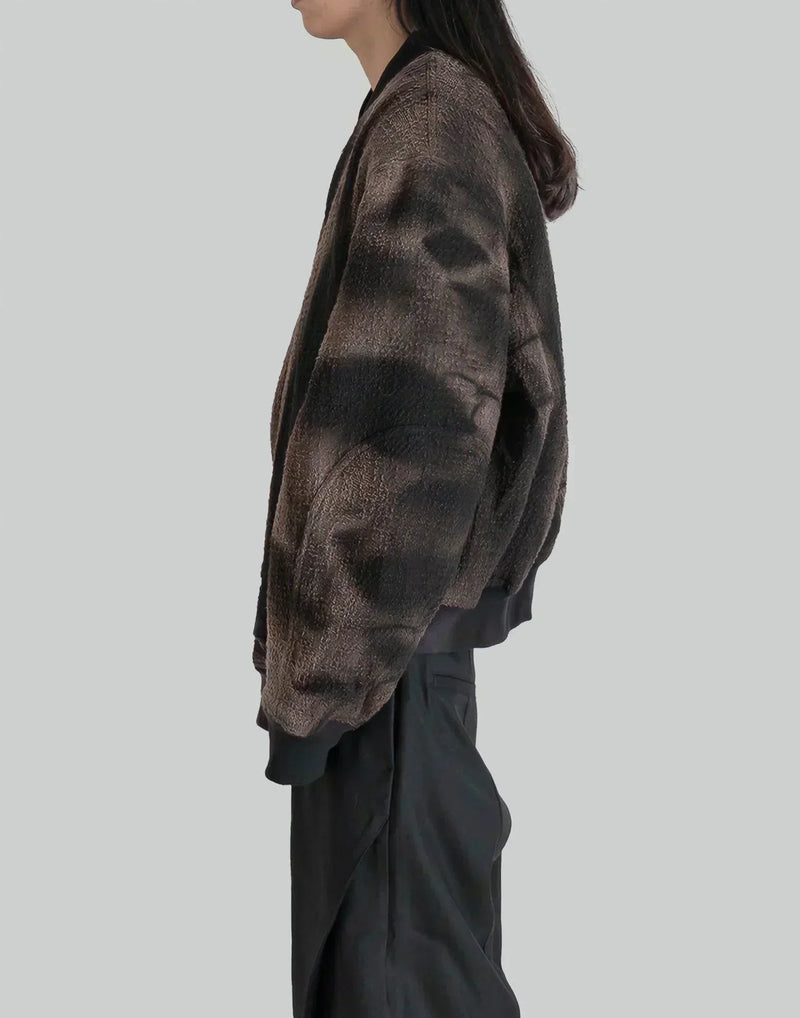 JiyongKim - SUN-BLEACHED TWEED BOMBER - 082plus