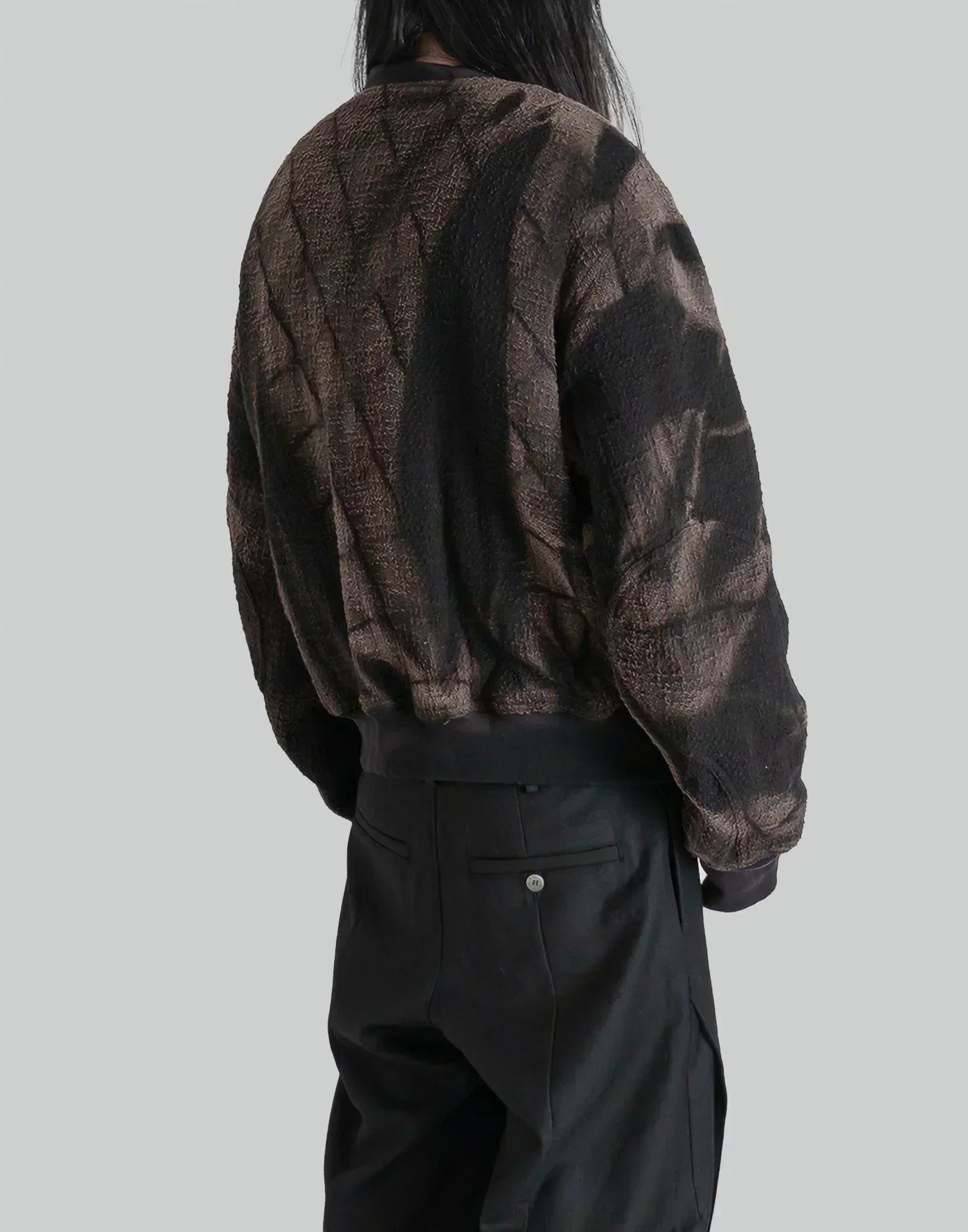 JiyongKim - SUN-BLEACHED TWEED BOMBER - 082plus