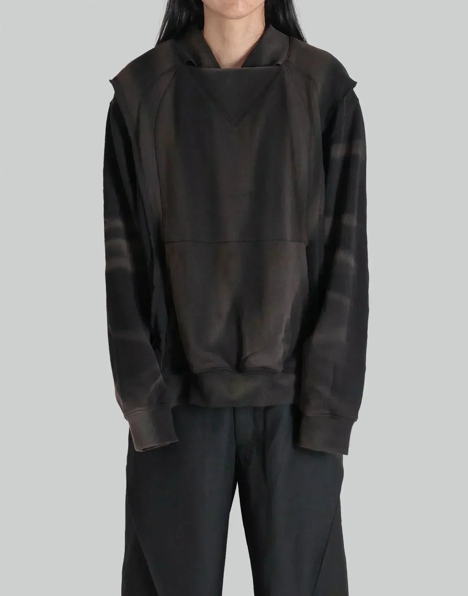 JiyongKim - SUN-BLEACHED TWISTED SWEATSHIRT - 082plus