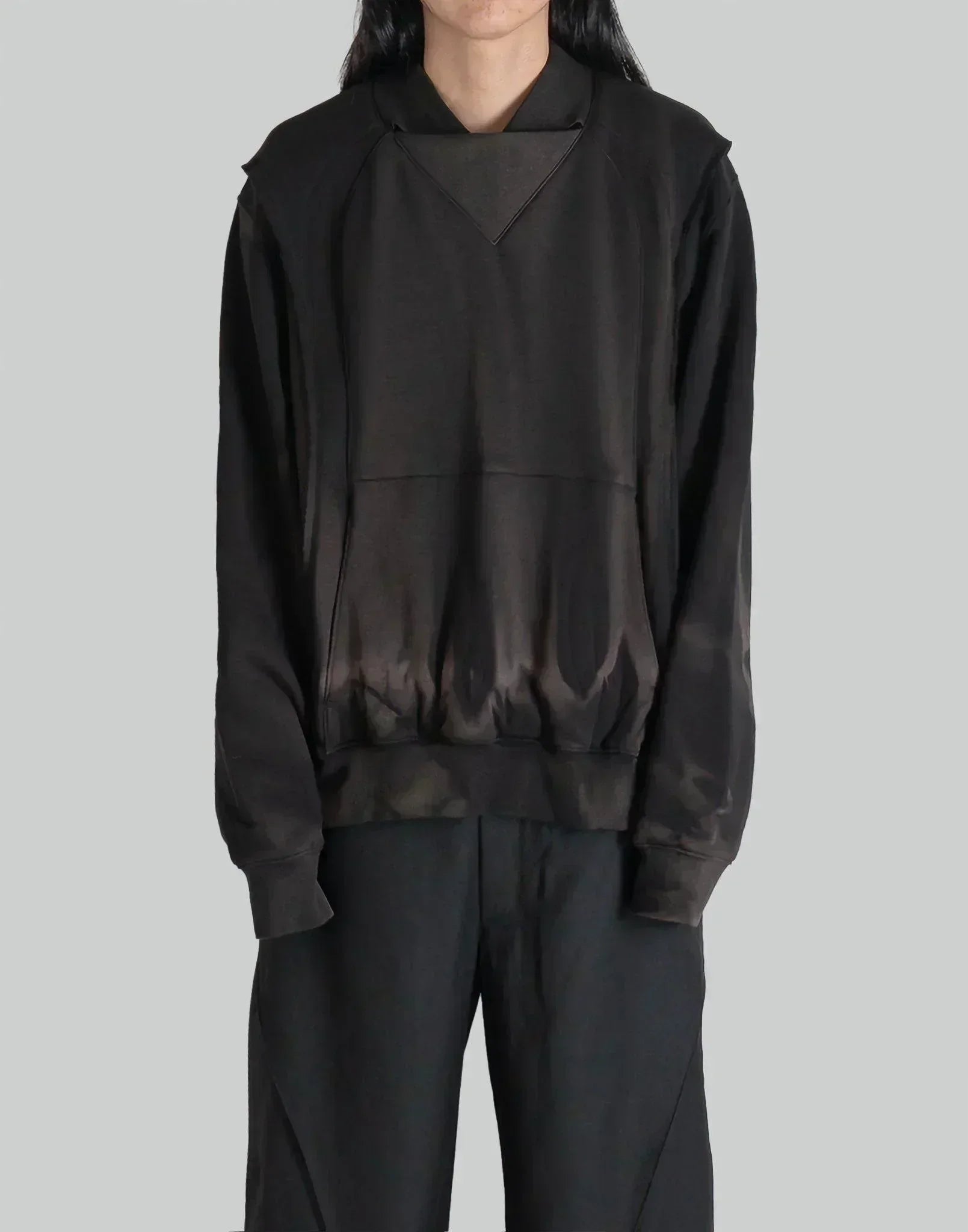 JiyongKim - SUN-BLEACHED TWISTED SWEATSHIRT - 082plus