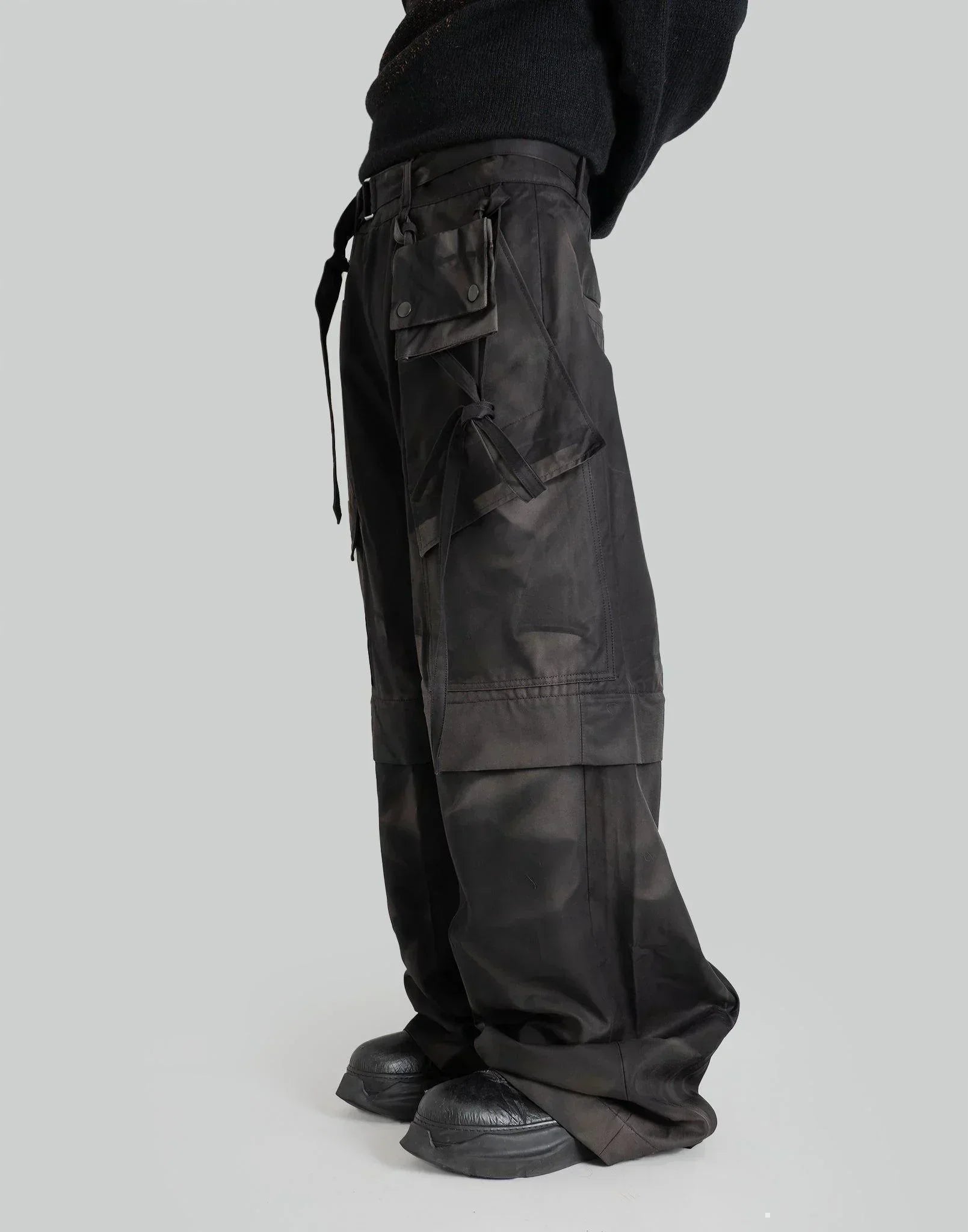 JiyongKim - SUN-BLEACHED WIDE DETACHABLE TROUSERS - 082plus