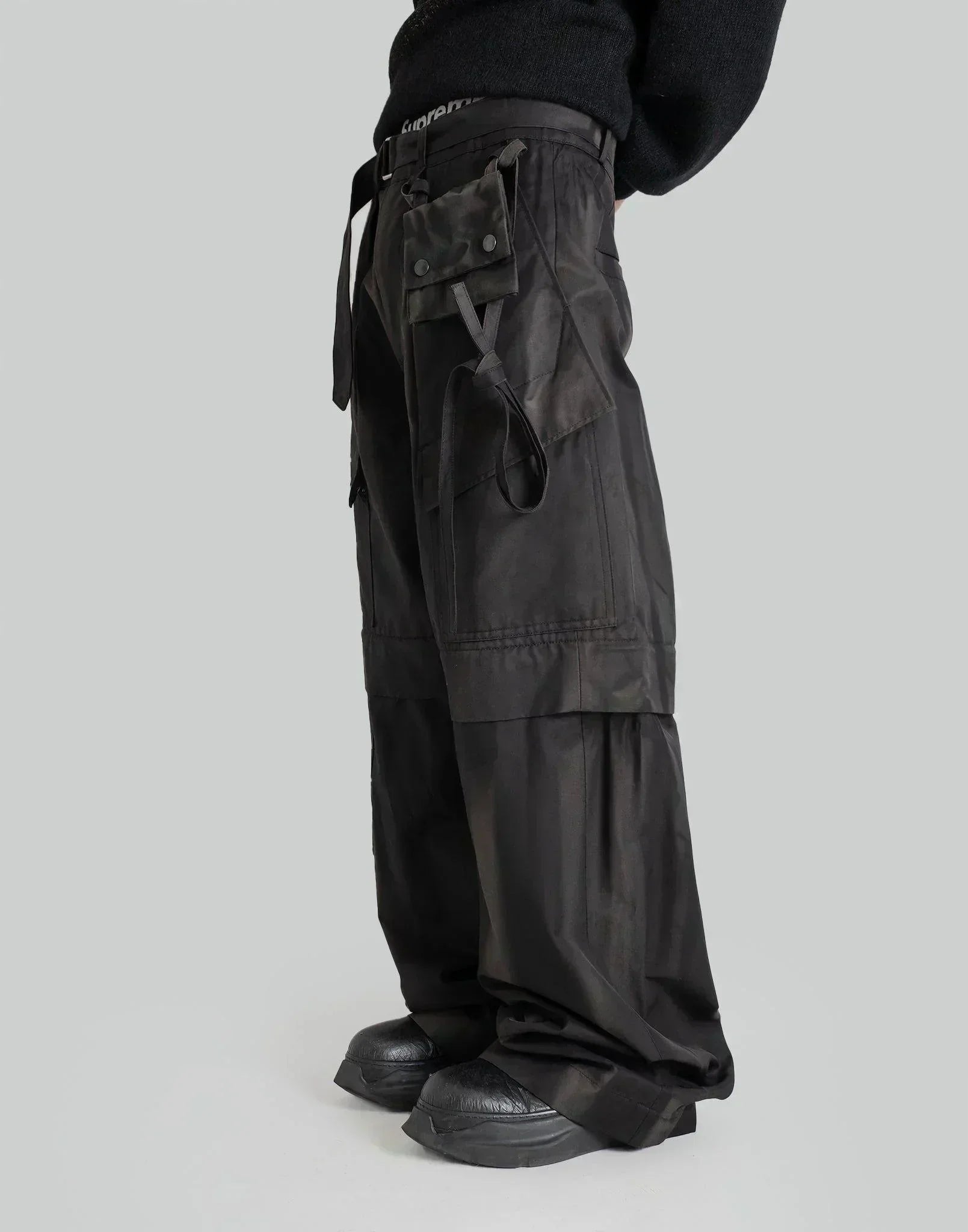 JiyongKim - SUN-BLEACHED WIDE DETACHABLE TROUSERS - 082plus