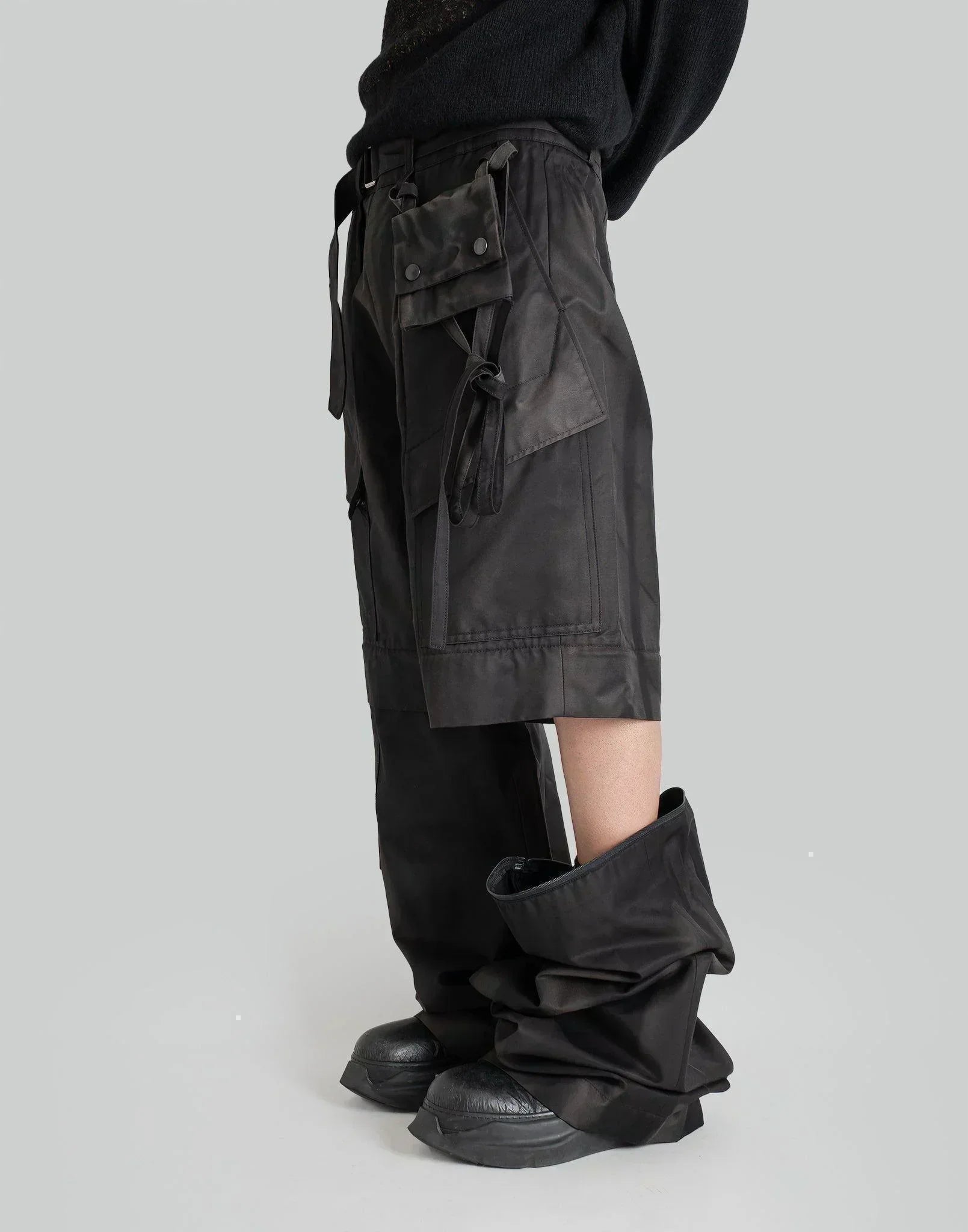 JiyongKim - SUN-BLEACHED WIDE DETACHABLE TROUSERS - 082plus