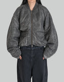 Spray Painted Nylon Bomber Jacket
