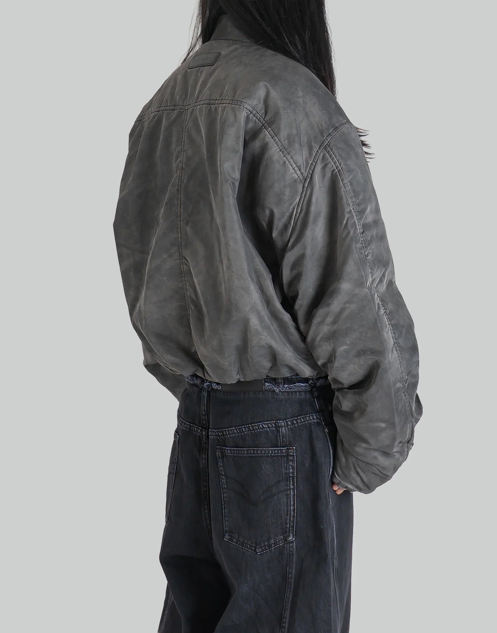 FENG CHEN WANG - Spray Painted Nylon Bomber Jacket - 082plus