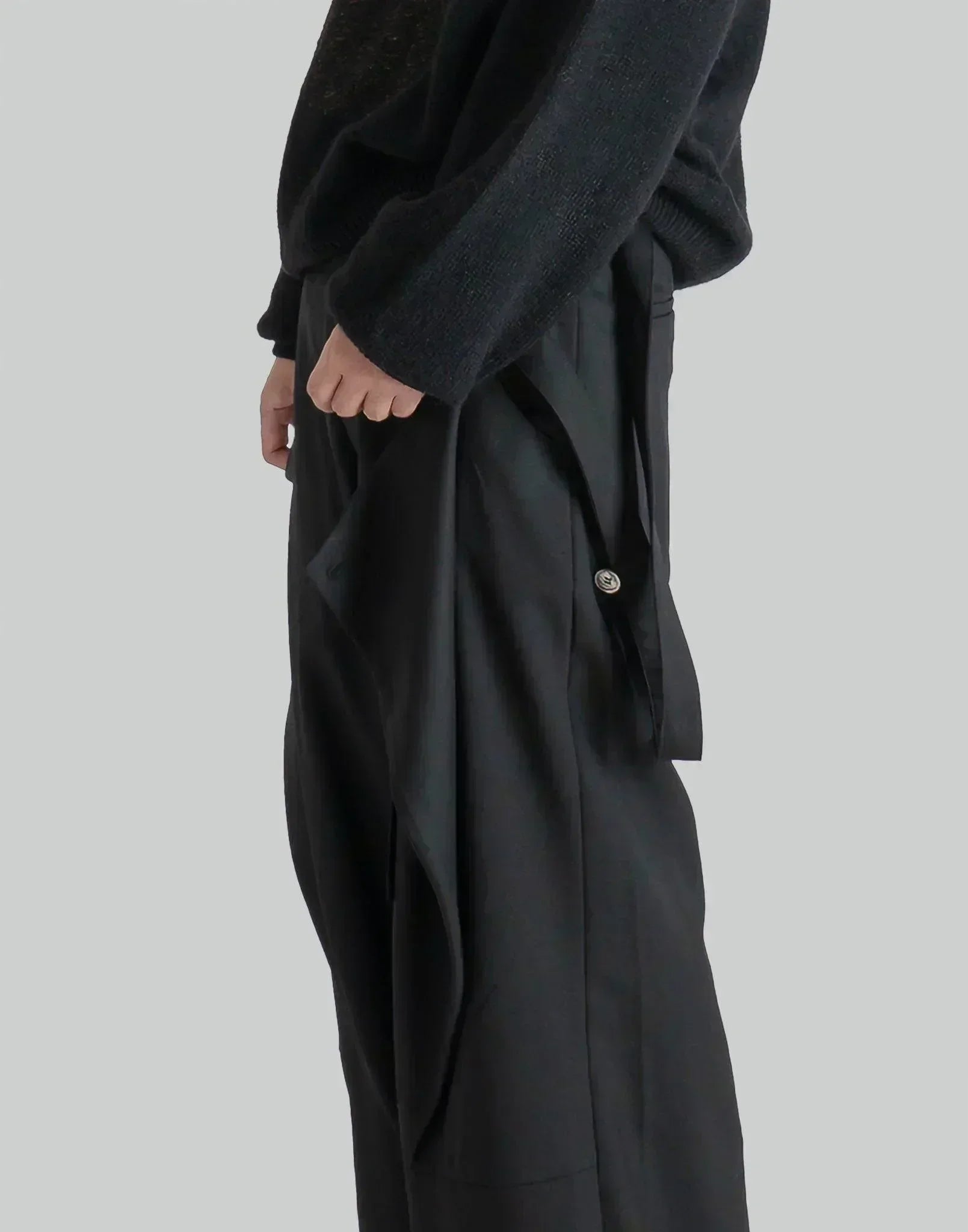 JiyongKim - TAILORED DETACHABLE POCKET WIDE TROUSE - 082plus