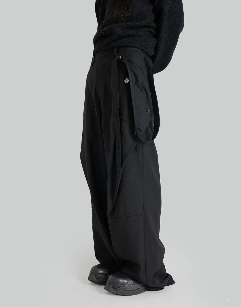 JiyongKim - TAILORED DETACHABLE POCKET WIDE TROUSE - 082plus