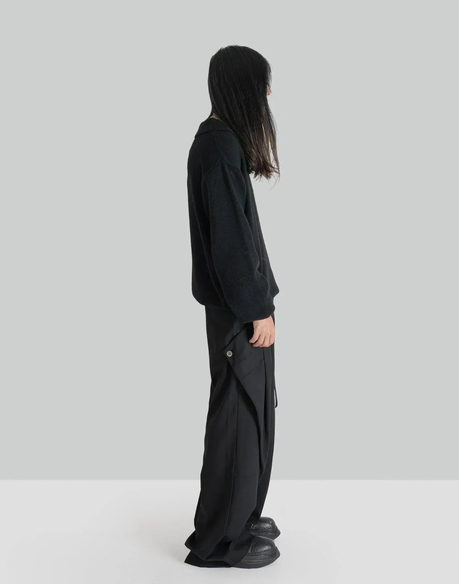 JiyongKim - TAILORED DETACHABLE POCKET WIDE TROUSE - 082plus