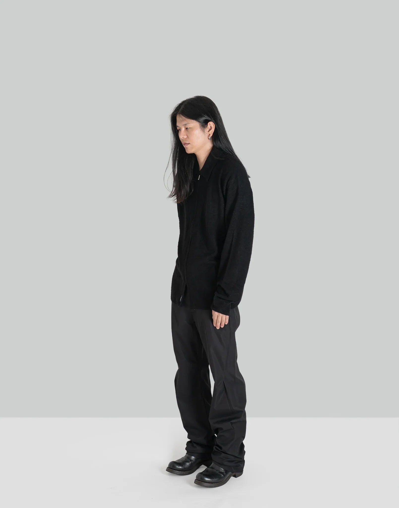POST ARCHIVE FACTION - BOUCLE ZIP SHIRT (ARCHIVE) - 082plus