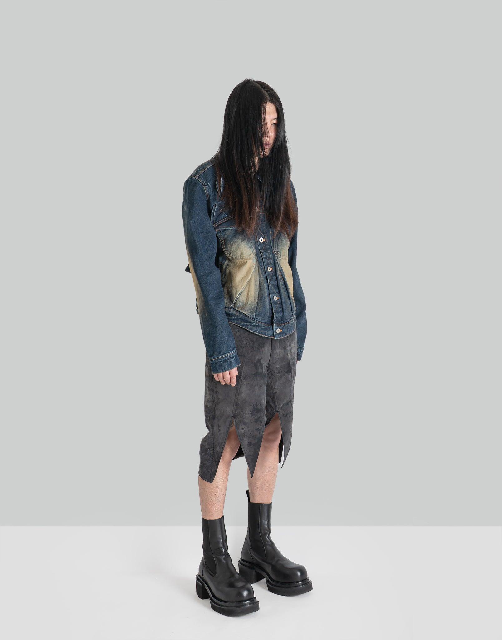 JUNTAE KIM - GATHERED DENIM JACKET - 082plus