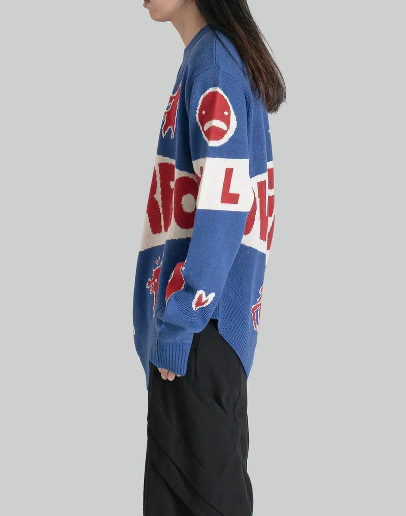 Charles Jeffrey LOVERBOY - TOPSY TURVY LOVERBOY LOGO JUMPER - 082plus