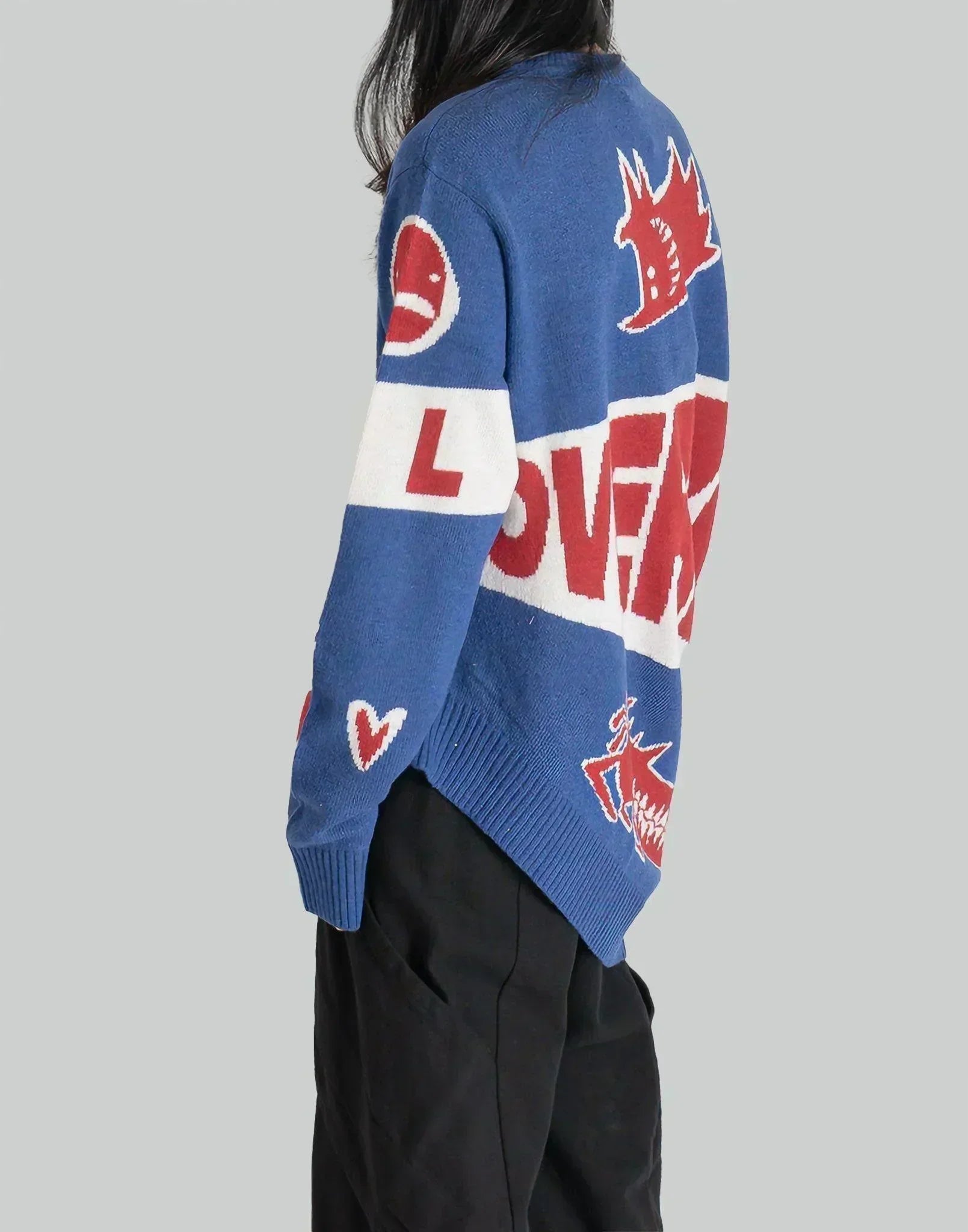 Charles Jeffrey LOVERBOY - TOPSY TURVY LOVERBOY LOGO JUMPER - 082plus
