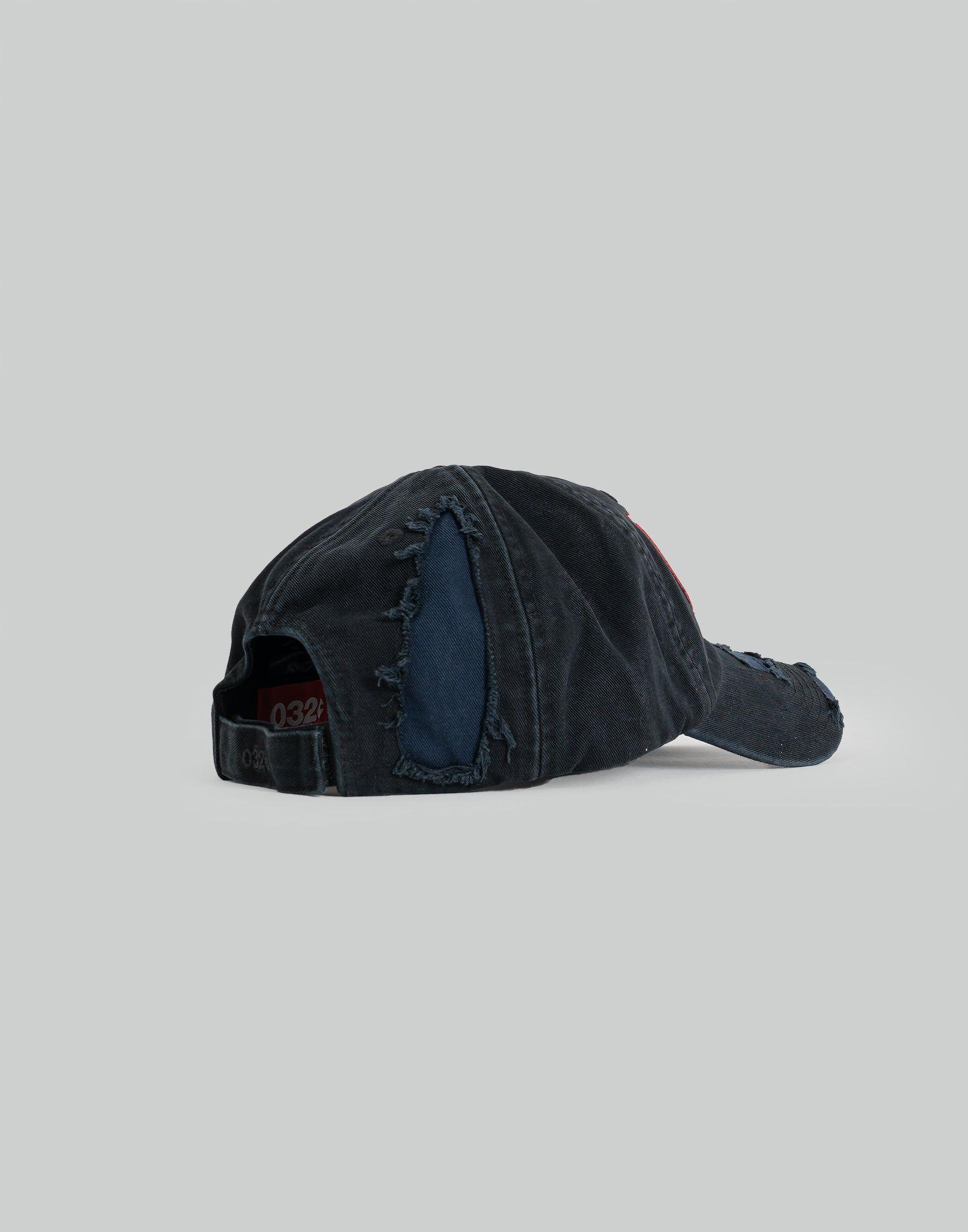 032C - 'VICTOR'' DISTRESSED CAP - 082plus