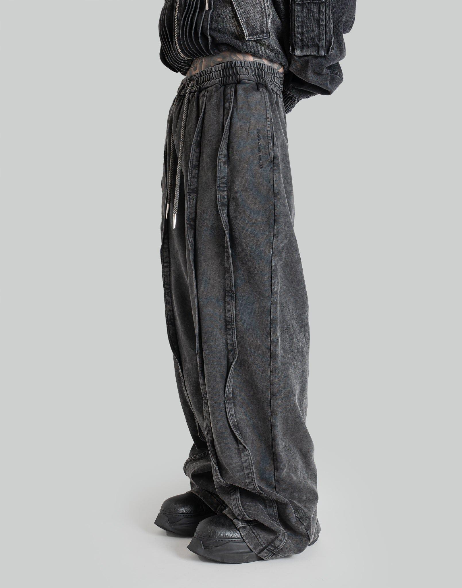 FENG CHEN WANG - WASHED SEAMING SWEATPANTS - 082plus
