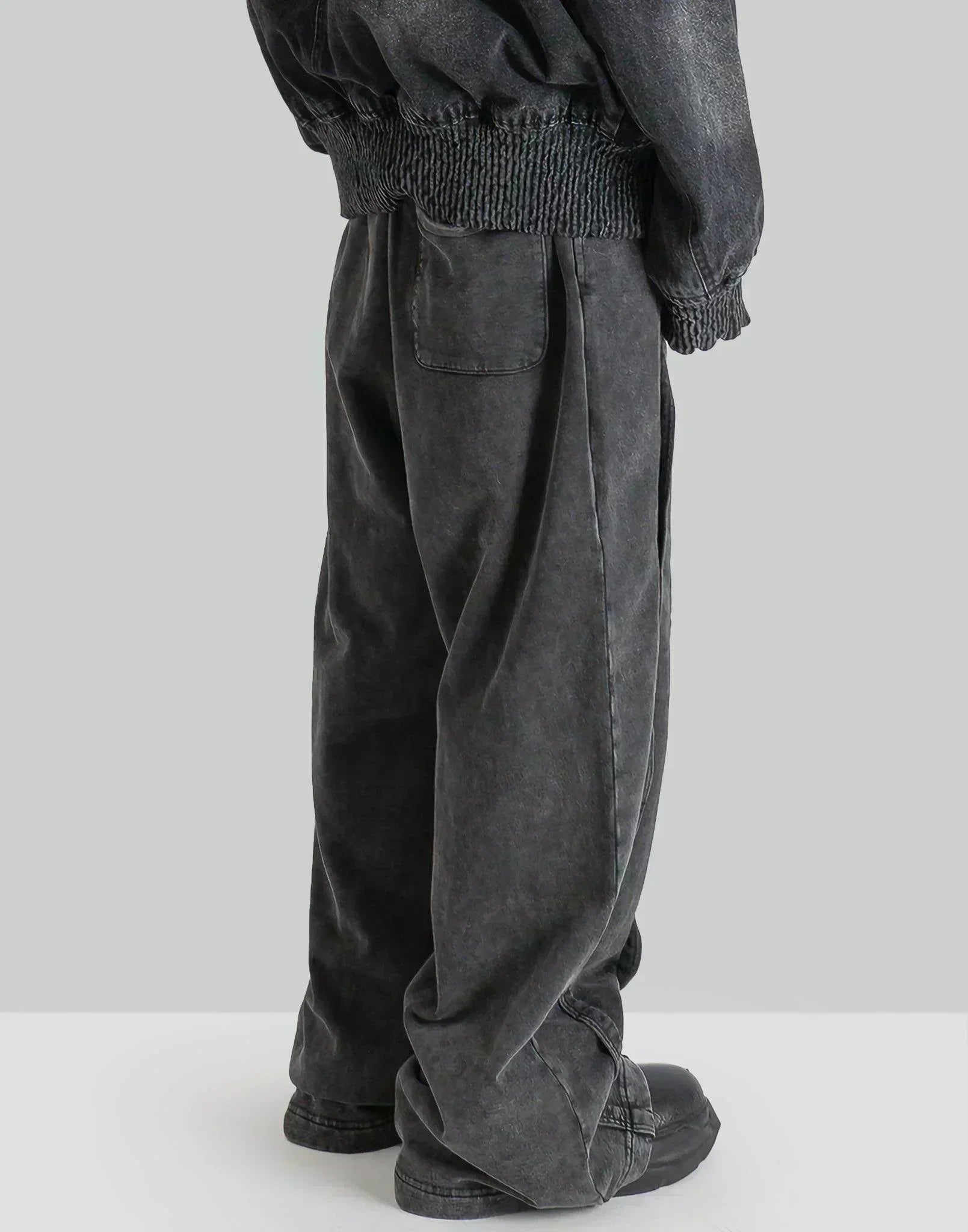 FENG CHEN WANG - WASHED SEAMING SWEATPANTS - 082plus