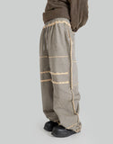 SANKUANZ - WIDE LEG WASHED RAW EDGE SWEATPANTS - 082plus
