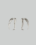 WOMAN BODY METAL SPLIT EARRINGS