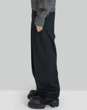 JOHN LAWRENCE SULLIVAN - WOOL BARATHEA WIDE TROUSERS - 082plus