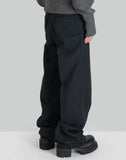 JOHN LAWRENCE SULLIVAN - WOOL BARATHEA WIDE TROUSERS - 082plus