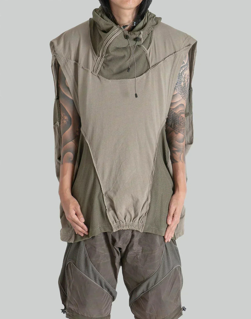 HAMCUS - TM / NAMELESS HOODED TANK TOP - 082plus