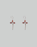 SANKUANZ - ZIRCON-EMBELLISHED DAGGER EARRINGS - 082plus