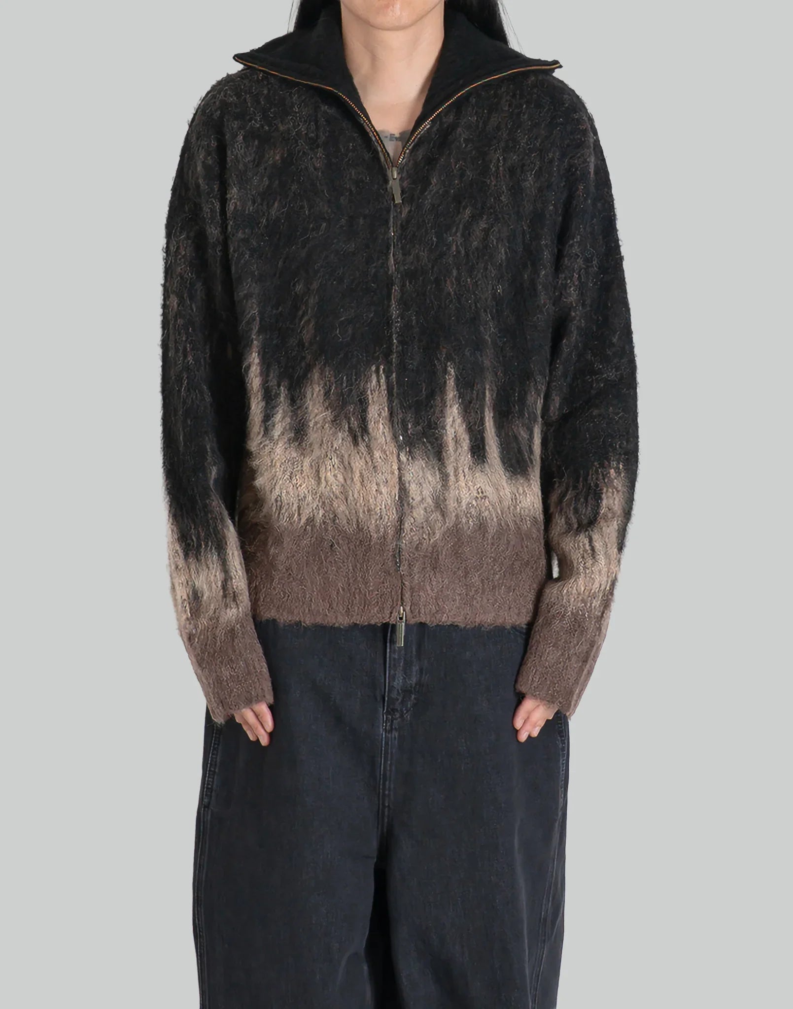 feng chen wang 22aw knit jaket ドライバーズニット GRADIENT KNIT SWEATER – Feng Chen Wang