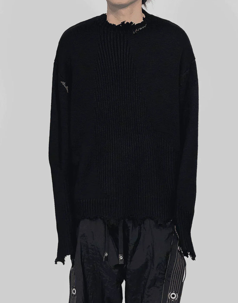 C2H4 - ARC SCULPTURE KNIT SWEATER - 082plus