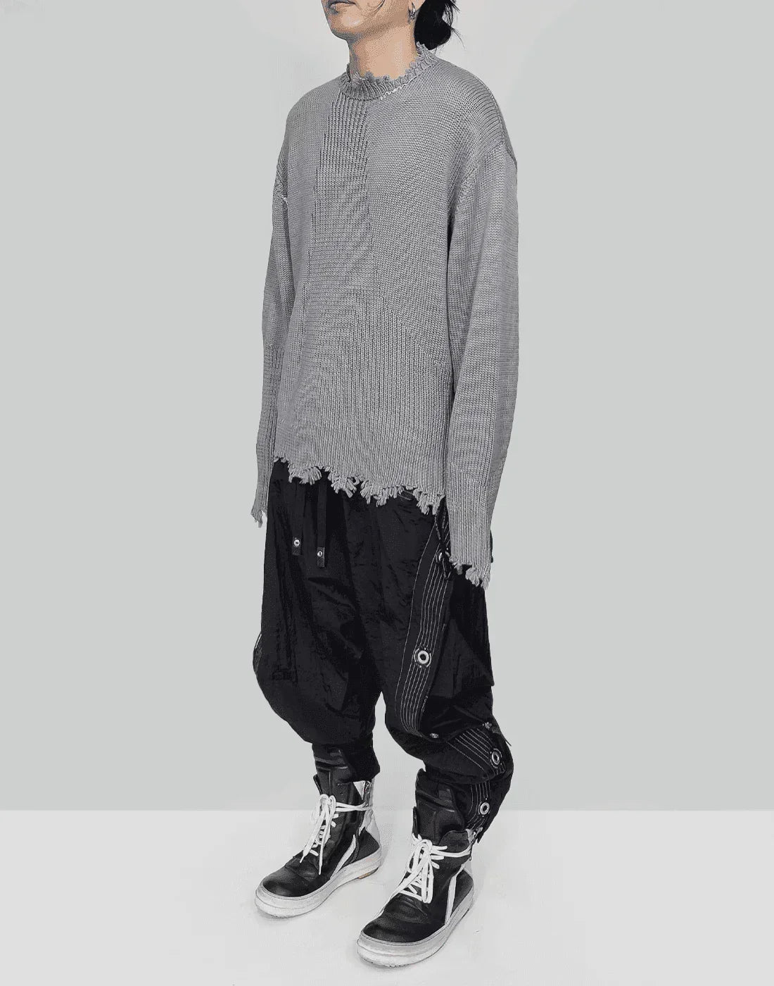 C2H4 - ARC SCULPTURE KNIT SWEATER - 082plus