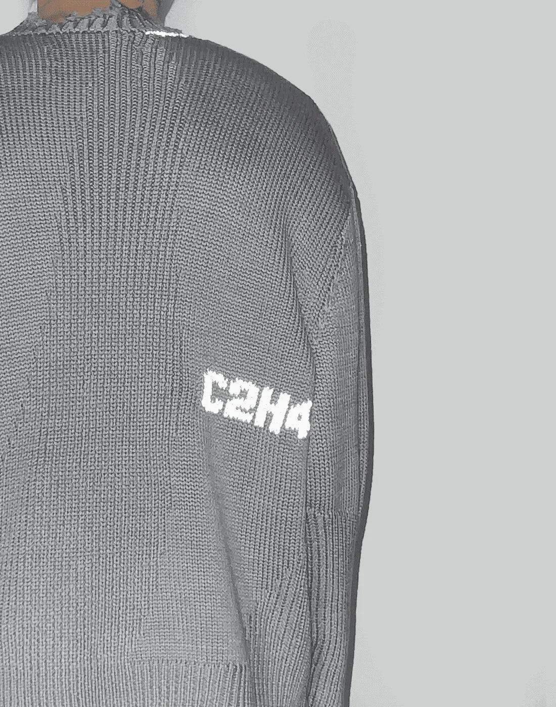 C2H4 - ARC SCULPTURE KNIT SWEATER - 082plus